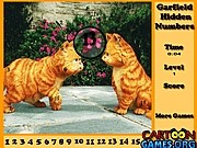 Play Garfield hidden numbers Game