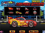 Play Lightning mcqueen dress up Game