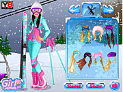 Play Skiing barbie Game