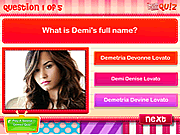 Play Quiz - do you know demi lovato  Game