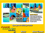 Play Spongebob sliding puzzle Game