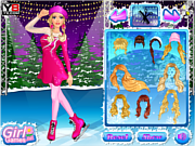 Play Barbie goes ice skating Game