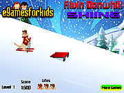 Play Alvin downhill skiing Game