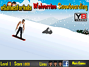 Play Wolverine snowboarding Game