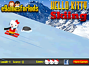 Play Hello kitty skiing Game