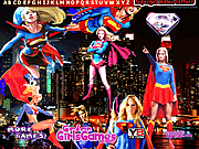 Play Supergirl and hidden alphabets Game