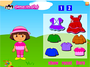 Play Dora fun dress up Game