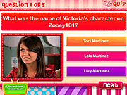 Play Dm quiz do you know victoria justice  Game