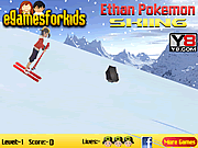 Play Ethan pokemon skiing Game