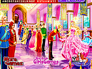 Play Barbie in royal party hidden letters Game