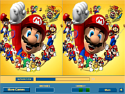 Play Mario brothers difference Game