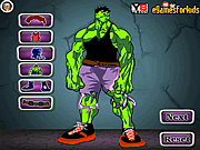 Play Hulk transformation dressup Game