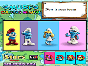 Play Smurfs colours memory Game