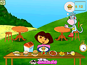 Play Dora food serving Game