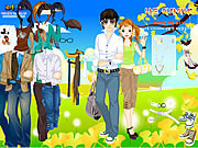 Play Spring couple dress up Game