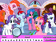 Play My little pony hidden letter Game