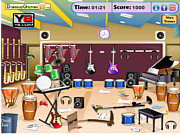 Play Messy music room Game