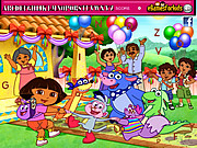 Play Dora hidden alphabets Game