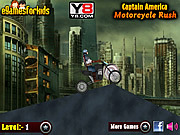 Play Captain america motorcycle rush Game