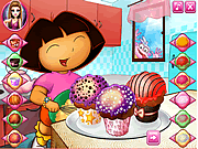 Play Dora tasty cupcakes Game