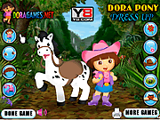 Play Dora pony dressup Game