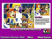 Play Scooby doo and friends sliding puzzle Game