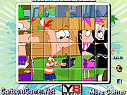 Play Phineas and ferb spin puzzle Game