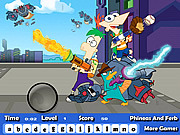 Play Phineas and ferb hidden letters Game