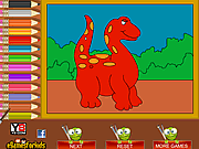 Play Dinosaur coloring Game