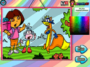 Play Dora the explorer coloring 2 Game