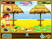 Play Beach fruity snack Game