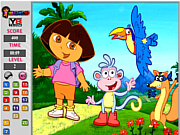 Play Dora hidden number game Game