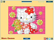 Play Hello kitty flowers Game