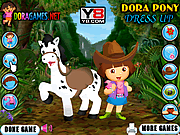 Play Dora pony dress up game Game