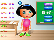 Play Dora school dress up Game