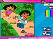 Play Dora and diego adventure coloring 2 Game