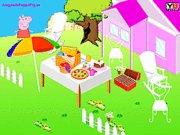 Play Peppa pig garden decor Game