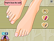 Play Elegant feet makeover Game