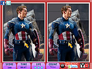 Play 10 differences - captain america Game