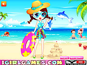 Play Summer beach dress up Game