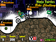 Play Ninja turtles bike challenge Game