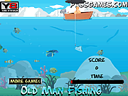 Play Old man fishing Game