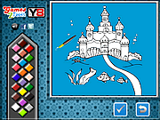Play Ocean castle online coloring game Game