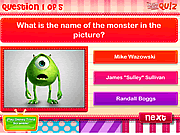 Play Monsters inc quiz Game