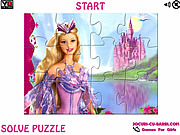 Play Barbie the queen jigsaw Game