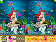 Play Ariel mermaid spot the difference Game