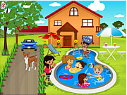 Play Kids swimming pool decor Game