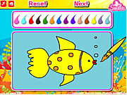 Play Aquarium fish coloring Game