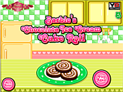Play Barbie s chocolate ice cream cake roll Game
