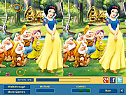 Play Cute snow white 2 difference Game